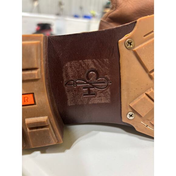 Nike Air Leather Combat Boot Brown Speed Hook Heritage Casual Men’s 9.5 Rare - Picture 5 of 10